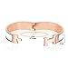 Z.RACLOE 12MM H Buckle Bangle Bracelets for Women Rosegold/White