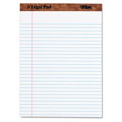 ** The Legal Pad Ruled Perforated Pads, 8 1/2 x 11 3/4, White, 50 Sheets/Pad