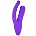 Silicone Double Penetrator Realistic Vibrating Dildo with 10 Vibration Settings