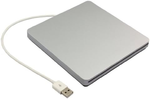 MthsTec External Slim USB 3.0 Slot-In DVD Burner/Writer CD Drive for Apple Mac,Mac Air,Mac Pro and Other Laptops/Desktops, Windows 10 Compatible, Silve