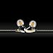 Vost in Ear Headphones Wired Earphones Earbuds Bass Metal headsets with Microphone Button Control for Sports Running Gym Exercise Jogging (Golden)