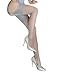 Rose Sakura ultra thin sheer thigh high rib top stockings 3 PAIRS Pack by Jetsan (3 pairs black grey nude)