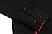 Coofandy Men's Fashion Slim Fit Turn Down Collar Long Sleeve Patchwork Casual Shirts, Medium, Black