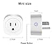 Aigital WiFi Plug Smart Outlet Mini Socket works with Alexa Google Assistant IFTTT,Smart Socket for Voice Control ,Overload Protection and Timer Function,No Hub Required ETL and FCC Listed（2pack）