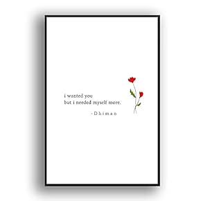 Framed Canvas Wall Art for Living Room, Bedroom Simple Words Canvas Prints for Modern Home Decoration Ready to Hang - 16"x24" inches