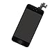 iPhone 5S Frout Screen Replacement Black Kit, Screen Repair, Full LCD Assembly , Display Touch Digitizer Full Assembly Replacement with Home Button, Front Camera, Ear Speaker, Repair Tools