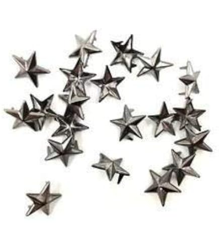 150 Pack Star Studs For Clothing, 0.39in/10mm Iron Star Spike Studs Rivets For Fabric Punk Rock Clothing DIY Bracelet Leathercraft
