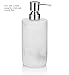 Essentra Home Blanc Collection White Liquid Soap Dispenser with Metal Pump for Bathroom, Bedroom or Kitchen. Also Great for Hand Lotion and Essential Oils.