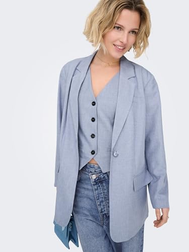 ONLY Onllinda LS Boyfr Mel TLR Noos Large Cut Blazer: Your New Essential for Women