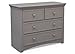 Serta 4 Drawer Dresser, Greenguard Gold Certified, Grey