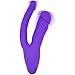 Silicone Double Penetrator Realistic Vibrating Dildo with 10 Vibration Settings