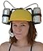 Fairly Odd Novelties Beer and Soda Guzzler Helmet and Drinking Party Hat, Yellow