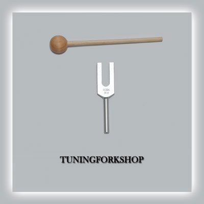 Crystal Tuning fork with wood mallet+fast shipping
