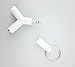 yueton Pack of 2 Y Shaped 3.5mm Jack Stereo Audio Headset Splitter Connector Adapter Keyring Key Ring - Headphone Splitter