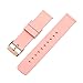 MLQSS Soft Silicone Watch Band with Quick Release Pins - Choice Color & Width (18mm, 20mm or 22mm) Watch Straps w/Adjustable Metal Clasp