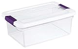 12 Pack Sterilite 17531712 15-Quart ClearView Latch Box Storage Tote Containers