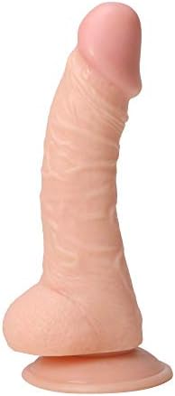 peachnorth 7.5in Did-Los Women Realistic Soft Suction Cup Toy(Flesh 0a01)