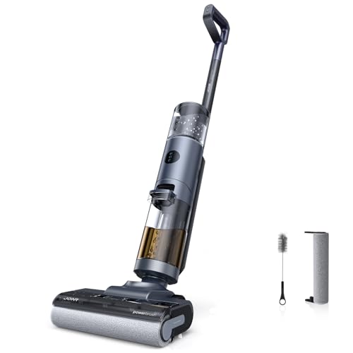 JONR ED12 Pro Nass Trockensauger Akku, Kabelloser Saugwischer, Dreikantenreinigung, Heißwasser-Selbstreinigung Heißluft-Trocknung, 850mL Wassertank, A