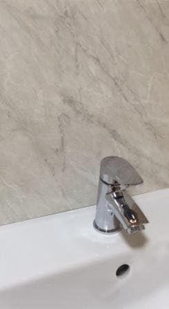 DBS Light Grey Marble 1m x 2.4m Shower Wall Panels Bathroom PVC Cladding Wet Wall, 100 x 240 cm - Image 5