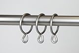 A&F Rod Décor - 10 Curtain Eyelet Rings 1 inch Satin Nickel