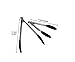 Oberhaus 9-Inch & 12-Inch Premium Black Silicone Tongs 2 Pack (Available Colors: Black, Red, Green, and Pink)