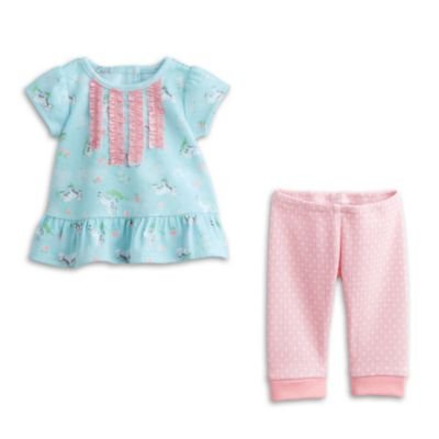 American Girl Bitty Baby Lambie PJ's for 15" Dolls (Doll Not Included)
