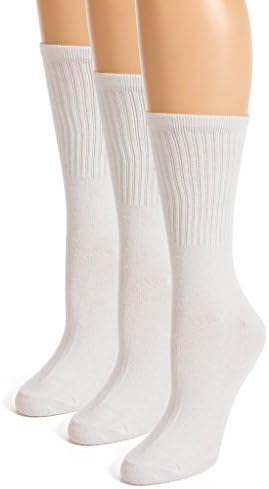 The Right Fit Little Boys Cotton Sports Uniform Ribbed Crew Style Dress Socks- White, 9-11, 3Pk