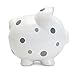 Child to Cherish Ceramic Polka Dot Piggy Bank for Boys, Gray
