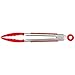 Tovolo Stainless Steel Handled Mini Turner Tongs With Wide Silicone Tips & Silicone Grips on Handles, Non-Stick & Heat-Resistant Silicone, BPA-Free & Dishwasher-Safe