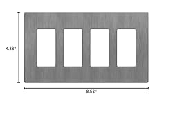 LIDER Brushed Finish Decorator Switch
