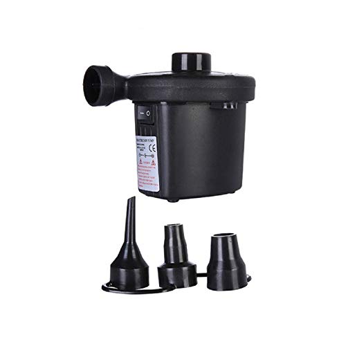 Putars Plastic 3 in 1 Air Pump Air Mattress Pump for Inflatable Blow up Pool Raft Bed Boat Toy Exercise Ball Quick-Fill Inflator Deflator Nozzles 3 Sizes