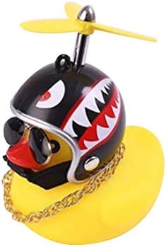 Yarui 自転車 バイク タケコプター 車内装飾 アクセサリー かわいい 黄色いアヒル 騎乗パートナー 漫画アヒル 大幅にプライスダウン 1 愛車に 大人用 子供 車内インテリア