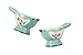 WD-Set of 2 Pcs Cute Bird Shape Ceramic soft or Hard boiled egg cup holder (Egg holder) - for Breakfast Brunch,kitchenware, home kitchen decoration or even a gift Sky color with cutely package.