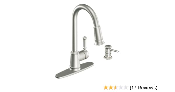 Moen Ca87012srs Pullout Spray High Arc Kitchen Faucet With Reflex