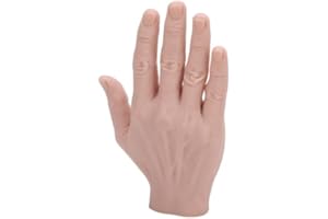 Silicone Tattoo Practice Hand Model, Reusable Silicone Hand Model, Bendable Artificial Hand for Experienced Tattoo Artists an