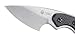 CRKT Ruger Carbine Neck Knife: Full Tang Fixed Blade EDC Knife, Stonewashed Plain Edge Drop Point Blade, Glass-Reinforced Nylon Sheath with Lanyard R2701