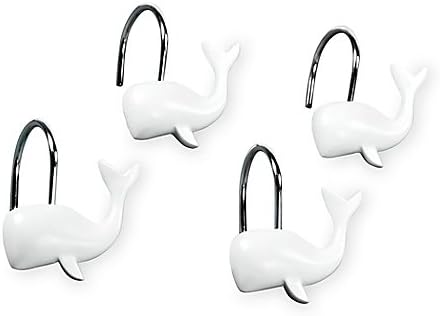 Amazon Com Moby Shower Curtain Hooks Set Of 12 Home Kitchen