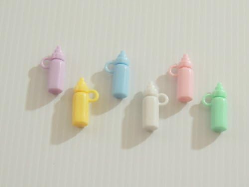 Baby Bottles Large Acrylic Bird Toy Parts Solid 18 Pieces
