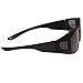 Bezzee-Pro Fit Over Polarized Sunglasses for Men Women - Wear Over Your Regular Glasses and Prescription Glasses - Reduces Glare Lightweight & Comfortable - Black Matt