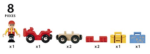 BRIO 33893 Flughafen-Gepäckwagen Zubehörteil Holzeisenbahn – Bild 6