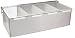 New Star Foodservice 48025 Stainless Steel Condiment Dispenser with 4 Compartments primary