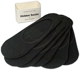 Hidden 'No-Show' Socks, Black, 11-13