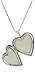 Sterling Silver Heart Crystal Owl with Swarovski Elements Locket Necklace, 18