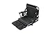 Stadium Chair with Stadium Hooks, Arm Pads, & Leg Padding By Trademark Innovations (Black)