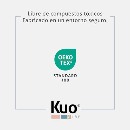 KUO Baby Baloo Plus Mini Cot Mattress | Two-Stage Mattress | Maximum Breathability and Adaptability | 80 x 50 cm | Innogel Shaped Memory Foam | Oeko-Tex Standard 100 Certified
