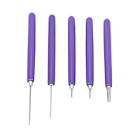 LANWF 5 Pcs Slotted Paper Tool Pen Handmade Paper Craft Pen DIY Slotted Tools Quilling Paper Tool Marking Tool