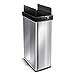 Home Zone Living 18 Gallon Sensor Kitchen Trash Can, Stainless Steel and Slim Shape Design, Automatic Butterfly Opening Lid, 68 Liter