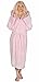 Arus Women's Hooded Classic Bathrobe Turkish Cotton Robe, Small-Medium, Pink
