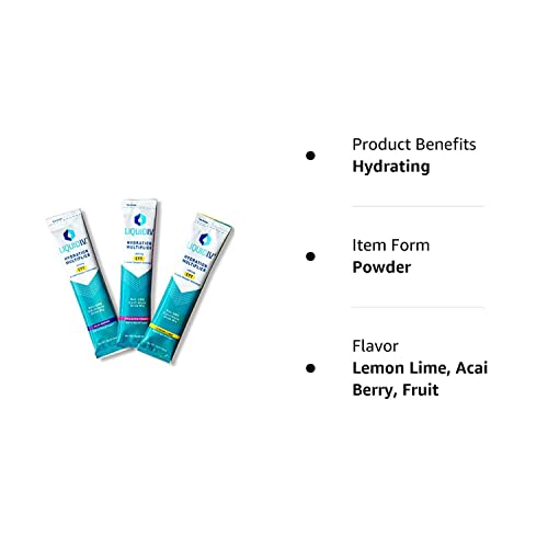 Liquid IV Hydration Multiplier Variety Pack Electrolyte Powder (6 Count