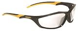 DEWALT DPG96-1Csafety-Masks SAFETY Glass, Series: Router, Clear Lens, Polycarbonate Lens, Wraparound Frame, Black Frame, Nylon Frame, Dual Mold Rubber Temple, Black Temple, Ansi Z87